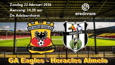 Belangrijke winst GA Eagles op Heracles Almelo