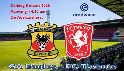 Ruime nederlaag GA Eagles tegen FC Twente