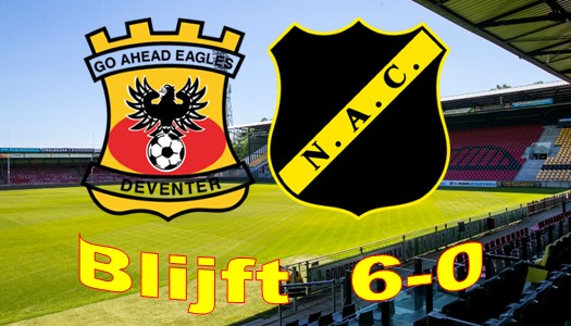 GA Eagles - NEC Breda hoeft NIET overgespeeld te worden.