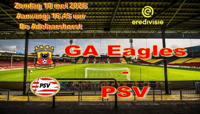 GA Eagles kan het niet bolwerken tegen landskampioen PSV