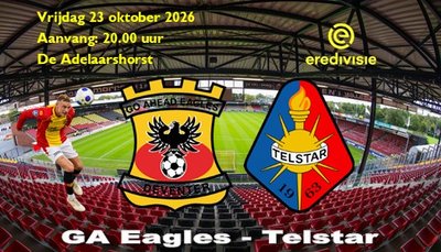 GA Eagles houdt de drie punten in eigen huis tegen Telstar